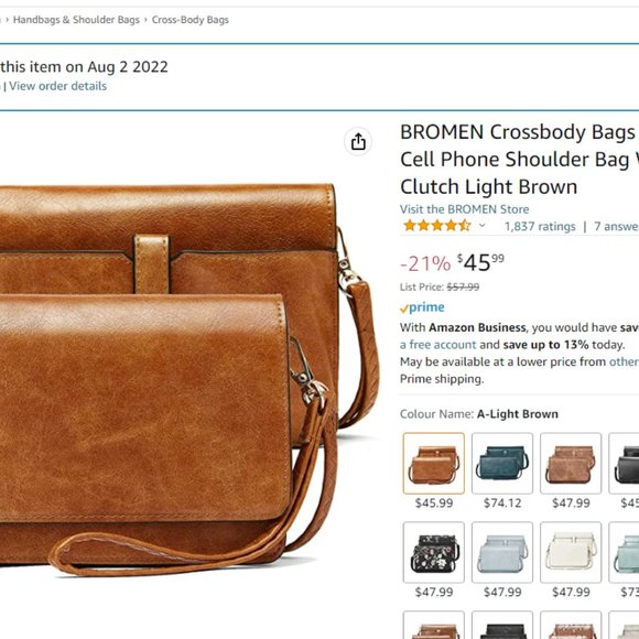 BROMEN Crossbody Bags for Women Small Cell Phone Shoulder Bag Wristlet Wallet Cl - Picture 4 of 4